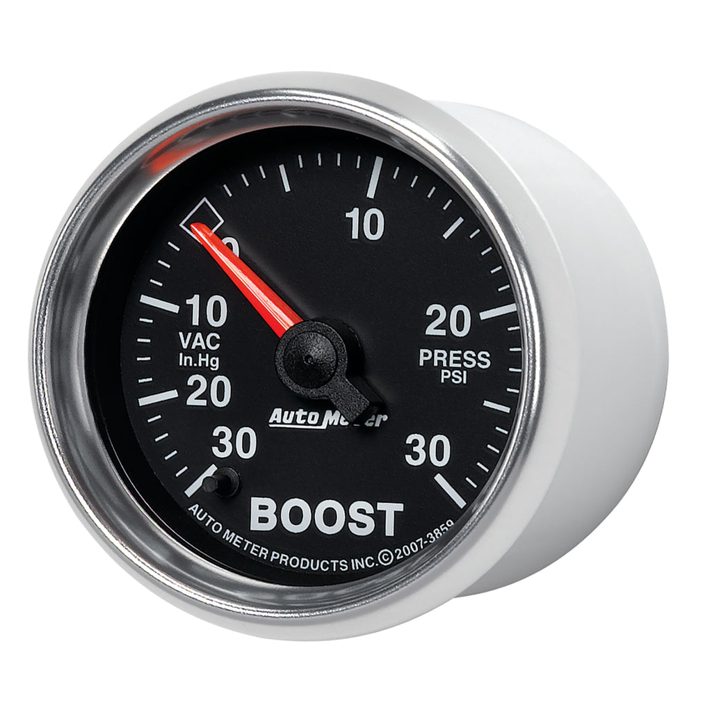 AutoMeter 3859 GAUGE, VAC/BOOST, 2 1/16", 30INHG-30PSI, DIGITAL STEPPER MOTOR, GS