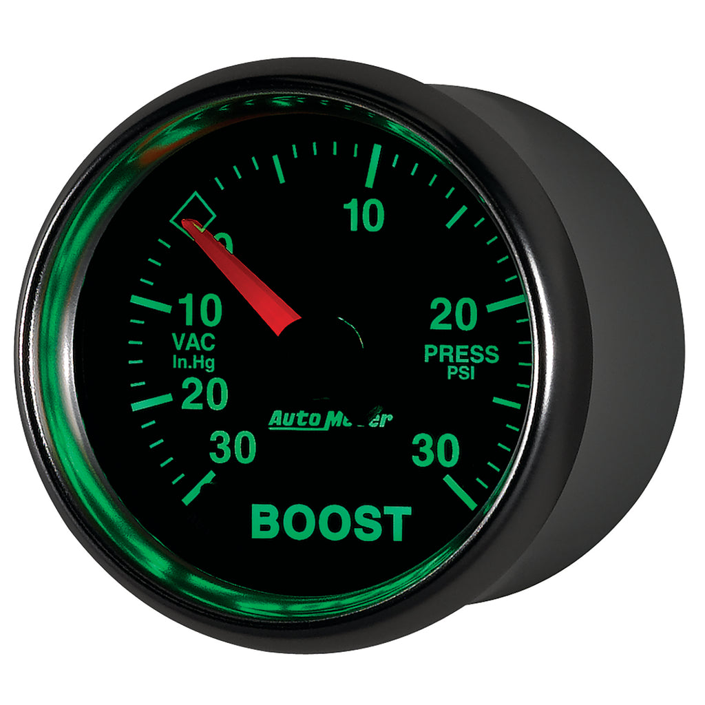 AutoMeter 3859 GAUGE, VAC/BOOST, 2 1/16", 30INHG-30PSI, DIGITAL STEPPER MOTOR, GS