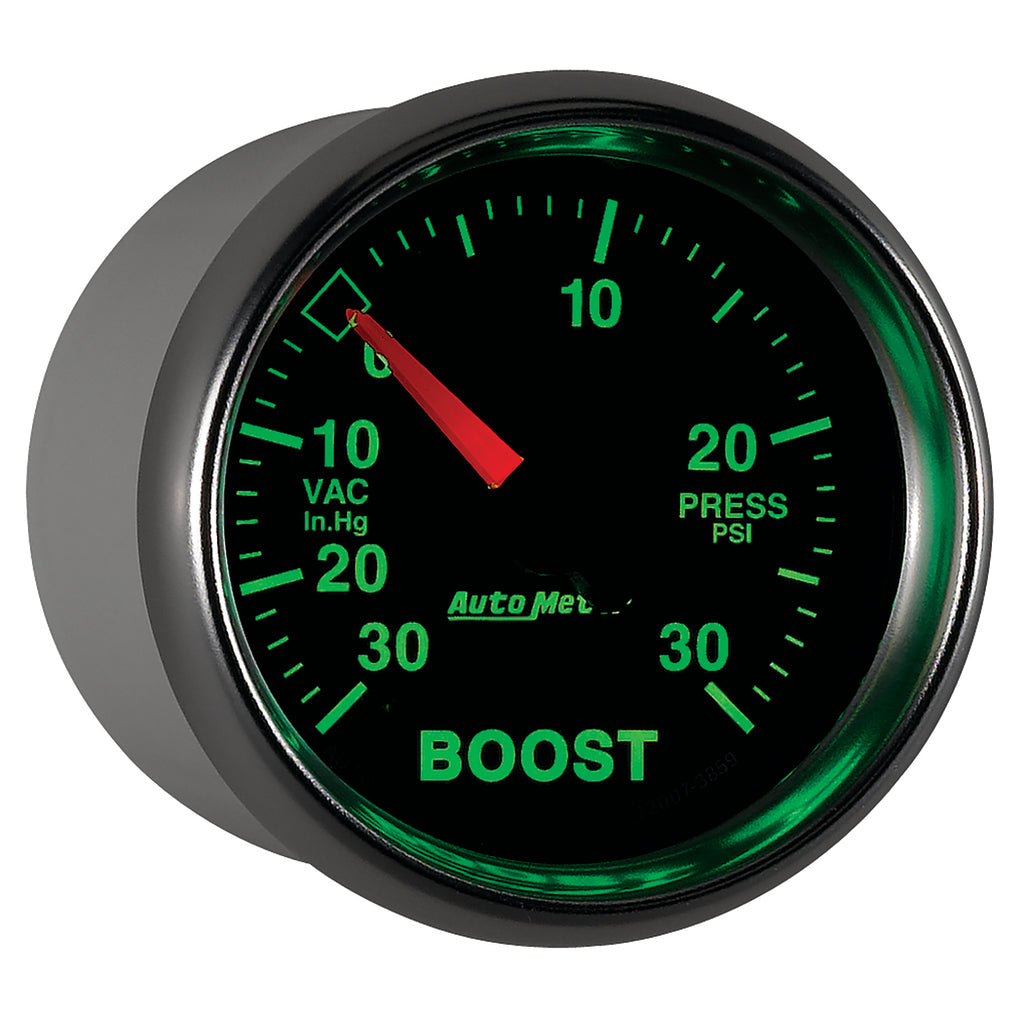 AutoMeter 3859 GAUGE, VAC/BOOST, 2 1/16", 30INHG-30PSI, DIGITAL STEPPER MOTOR, GS