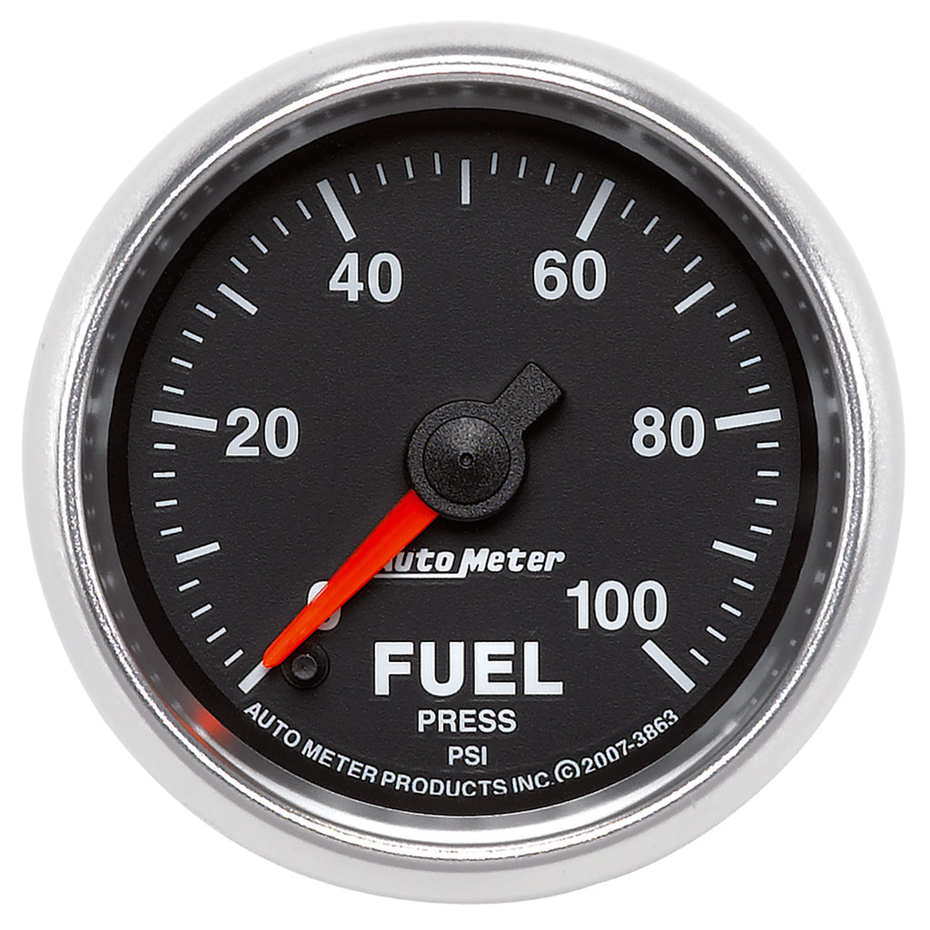 AutoMeter 3863 GAUGE, FUEL PRESSURE, 2 1/16", 100PSI, DIGITAL STEPPER MOTOR, GS