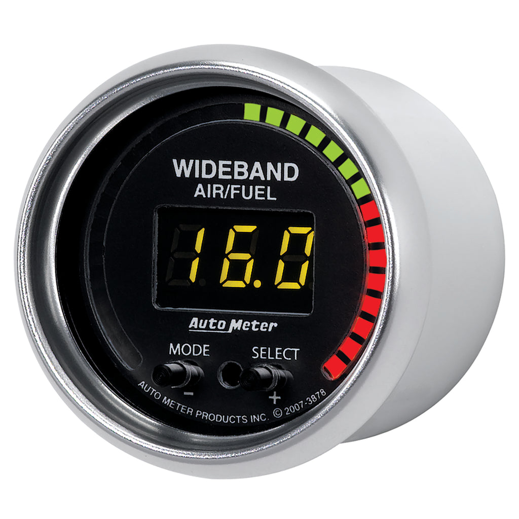 AutoMeter 3878 GAUGE, AIR/FUEL RATIO-PRO, 2 1/16", 10:1-20:1, DIGITAL W/ PEAK & WARN, GS