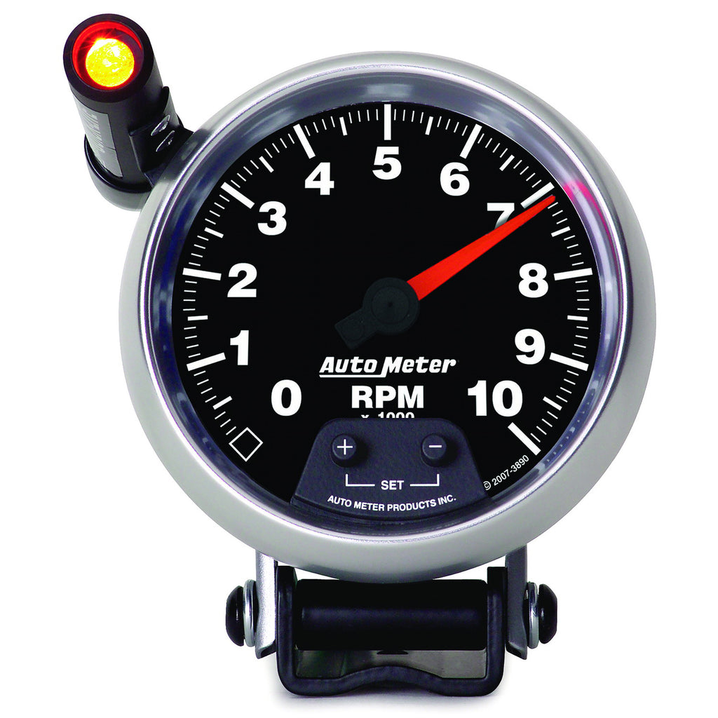 AutoMeter 3890 GAUGE, TACHOMETER, 3 3/4", 10K RPM, PEDESTAL W/ EXT. QUICK-LITE, GS