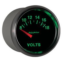Load image into Gallery viewer, AutoMeter 3892 GAUGE, VOLTMETER, 2 1/16", 18V, ELECTRIC, GS