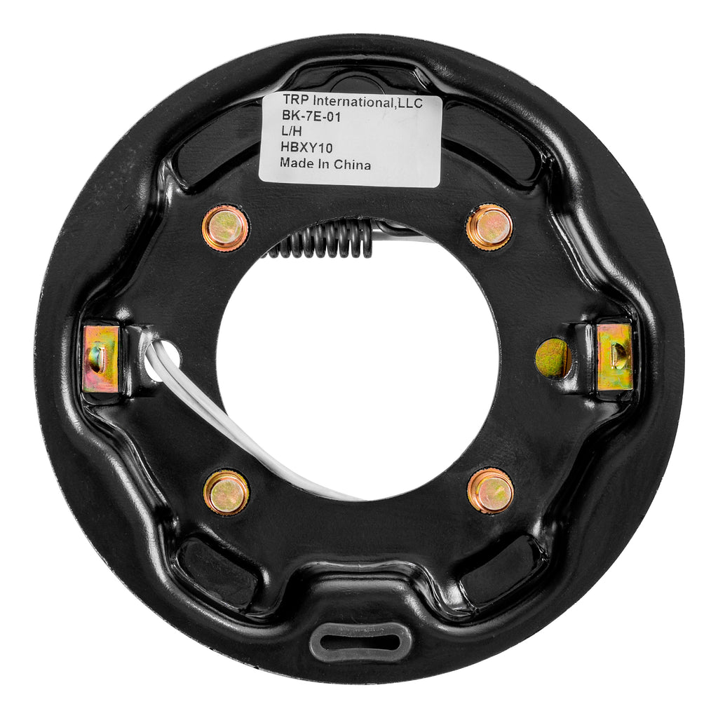 CURT 389875 Electric Trailer Brake Assembly, 7" x 1-1/4", 4 Bolt, 2,200-lb. Axles, Left