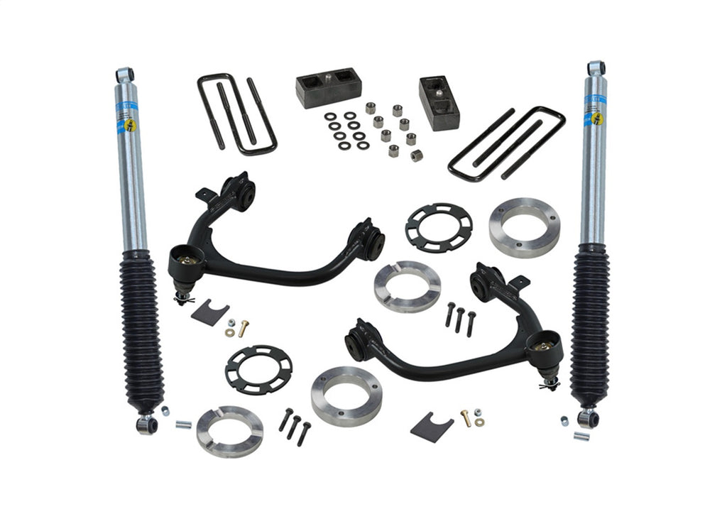 Superlift 3900B 3in. Lift Kit-19 (New Body)-24 Silv/Sierra1500 2/4WD w/BilShk(exc Trailboss/AT4) for Select Chevrolet Silverado 1500, GMC Sierra