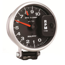 Load image into Gallery viewer, AutoMeter 3900 GAUGE, TACHOMETER, 5", 10K RPM, PEDESTAL W/ RED LINE, SPORT-COMP