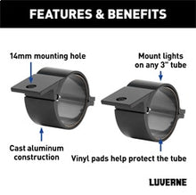 Load image into Gallery viewer, Luverne 390103 LUVERNE 390103 3-Inch Accessory Mounting Tabs for LED Lights; 2-Pack