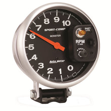 Load image into Gallery viewer, AutoMeter 3903 GAUGE, TACHOMETER, 5", 10K RPM, PEDESTAL W/ INT. SHIFT-LITE, SPORT-COMP