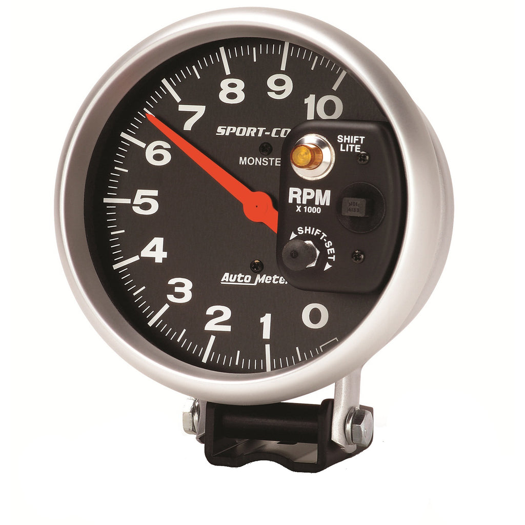 AutoMeter 3903 GAUGE, TACHOMETER, 5", 10K RPM, PEDESTAL W/ INT. SHIFT-LITE, SPORT-COMP