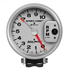 Load image into Gallery viewer, AutoMeter 3910 GAUGE, TACHOMETER, 5", 10K RPM, PEDESTAL W/ RED LINE, ULTRA-LITE