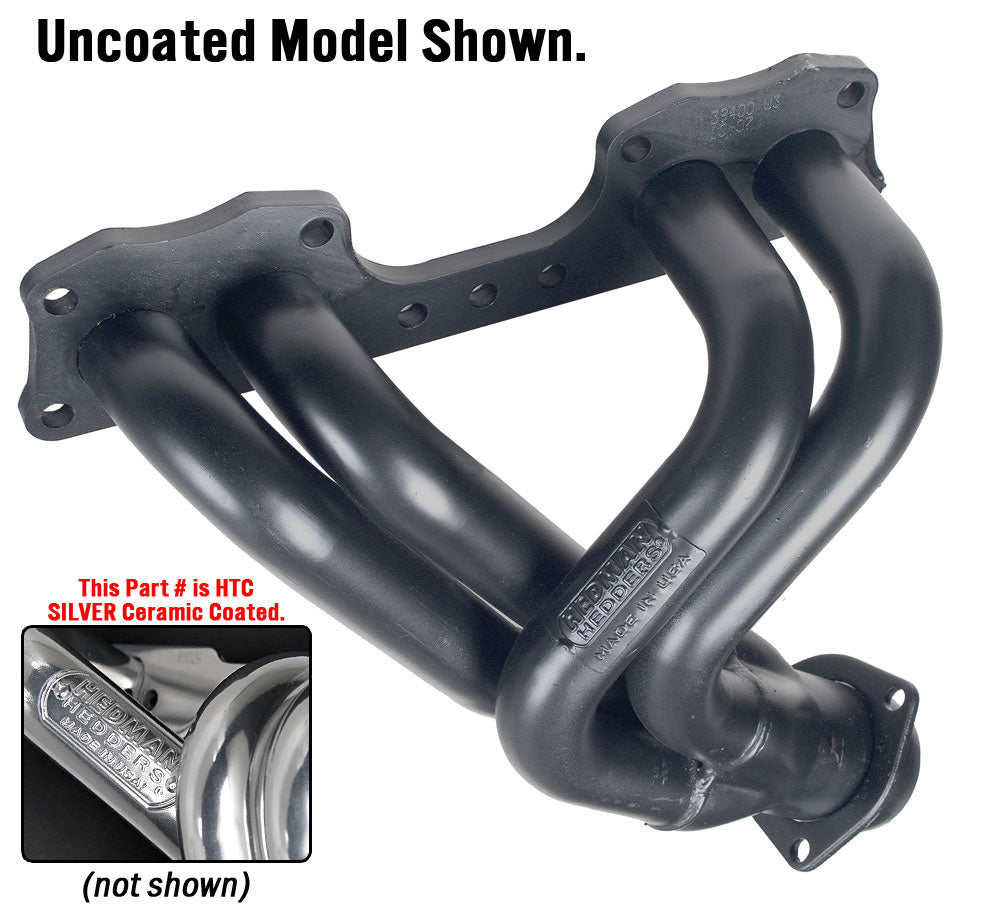 Hedman Hedders 39406 Silver Short-Tube Header for 75-88 Toyota 2WD/4WD Pickup, Celica Non-EFI 20R/22R for Select Toyota Celica, Toyota Pickup