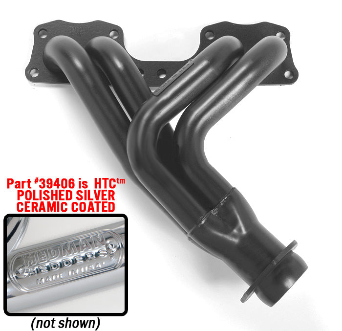 Hedman Hedders 39406 Silver Short-Tube Header for 75-88 Toyota 2WD/4WD Pickup, Celica Non-EFI 20R/22R for Select Toyota Celica, Toyota Pickup
