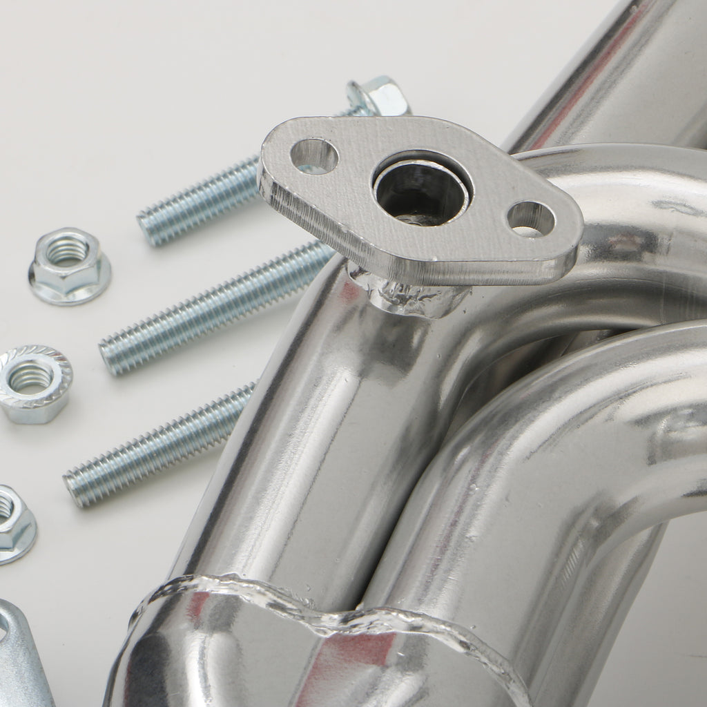 Hedman Hedders 39496 Silver Short-Tube Header for 85-88 Toyota 2WD/4WD Pickup Trucks with 22REC (EFI) for Select Toyota Pickup