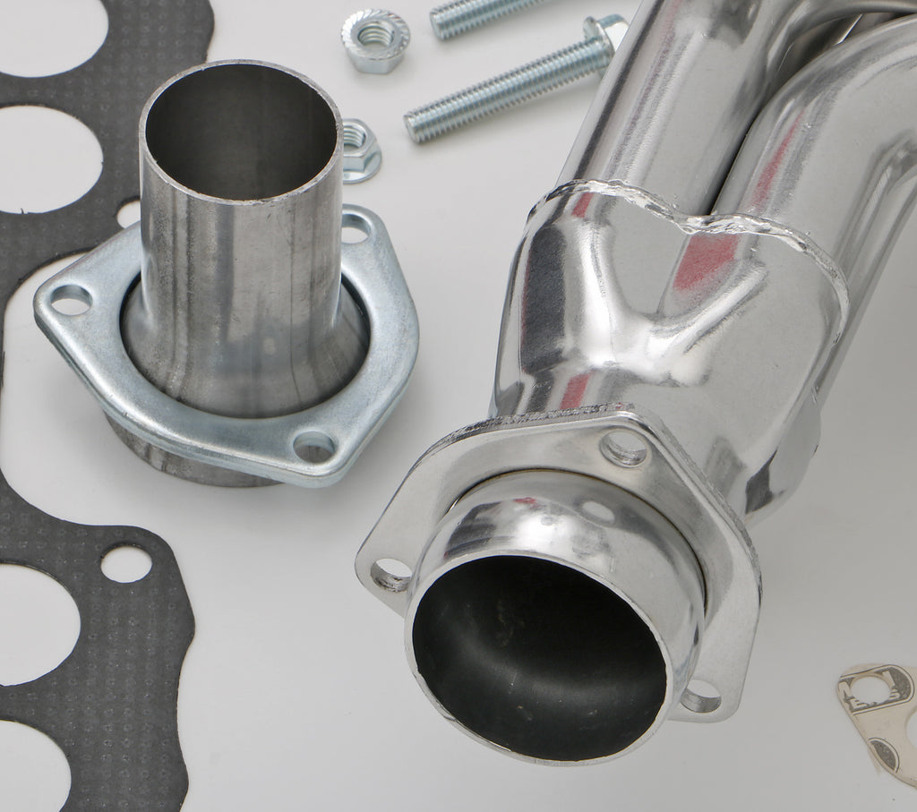 Hedman Hedders 39496 Silver Short-Tube Header for 85-88 Toyota 2WD/4WD Pickup Trucks with 22REC (EFI) for Select Toyota Pickup