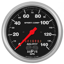 Load image into Gallery viewer, AutoMeter 3983 GAUGE, SPEEDOMETER, 5", 140MPH, GPS, SPORT-COMP