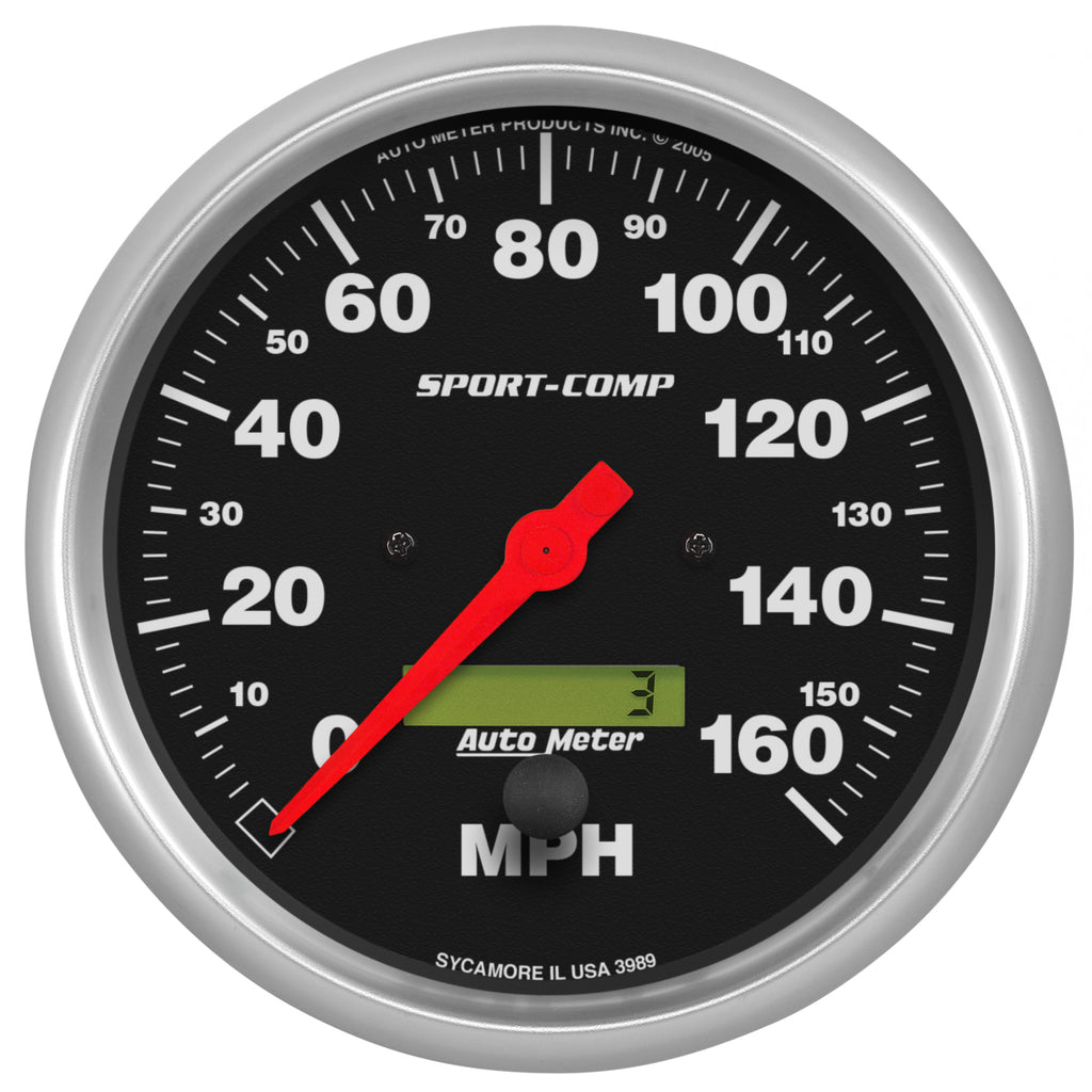 AutoMeter 7024-SC DIRECT FIT DASH KIT, NOVA 69-76, TACH/MPH/FUEL/OILP/WTMP/VOLT, SPORT-COMP