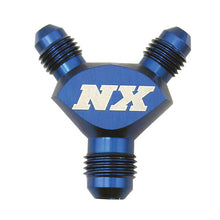Load image into Gallery viewer, 3An-X-3An-X-3An-Billet-Pure-Flo-Y-Fitting---Blue
