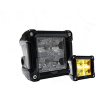 Load image into Gallery viewer, 3X3in-2-Function-Led-Cube-Style-Forward-Light-(White-W-Amber-Cross-Style-Drl)