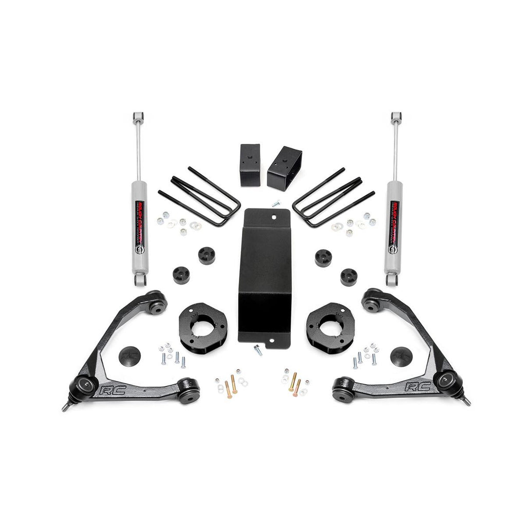 3.5-Inch-Suspension-Lift-Kit-WForged-Upper-Control-Arms-07-16-SilveradoSierra-1500-4Wd-Rough-Country