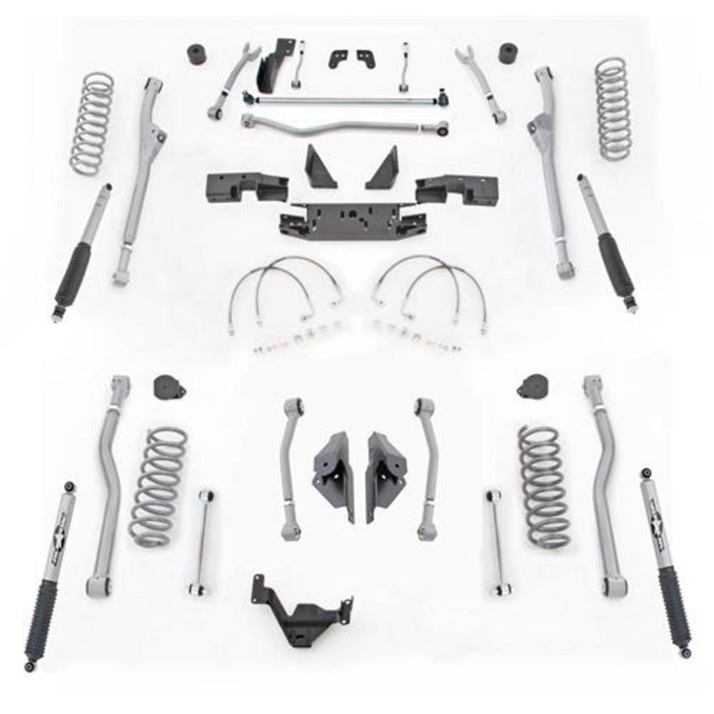 3.5In-Lift-Kit-Long-Arm-System-Radius-Front-4-Link-Rear-No-Shocks-0718-Jku-4-Dr