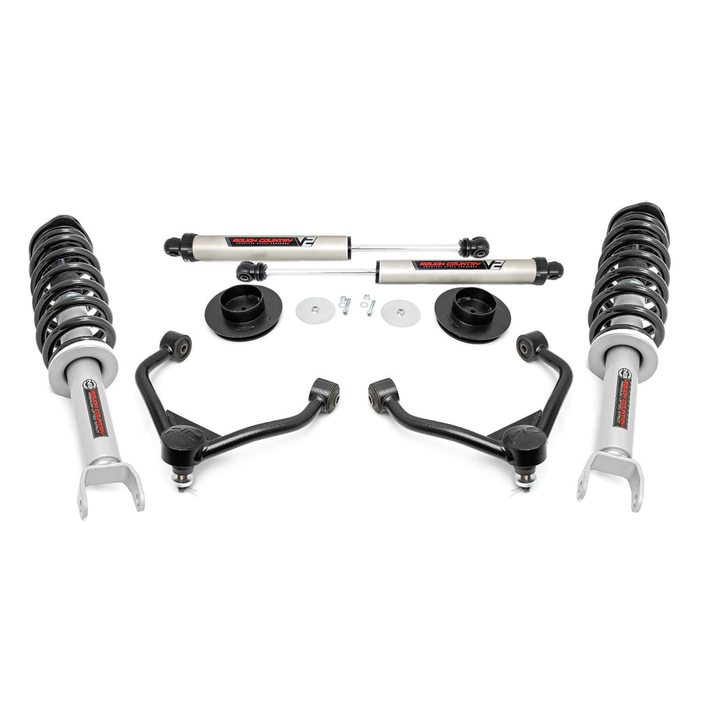 3.0-Inch-Dodge-Bolt-On-Lift-Kit-W-N3-Struts-And-Rear-V2-Shocks-For-12-18-Ram-1500-4Wd-Rough-Country