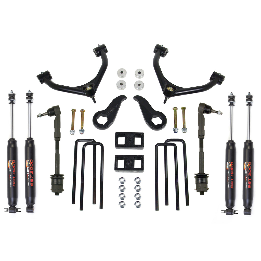 3.5In-Sst-Lift-Kit-Front-W1In-Rear-WUpper-Control-Arms-WShocks-1119-ChevyGmc-25003500Hd