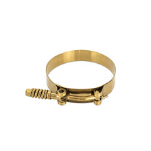 Load image into Gallery viewer, 3.75-Inch-Stainless-Steel-Constant-Tension-T-Bolt-Clamp---Gold