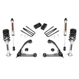 Rough Country 24671 3.5 Inch Suspension Lift Kit Upper Control Arms V2 Shocks & N3 Struts 07-13 Silverado/Sierra 1500 2WD