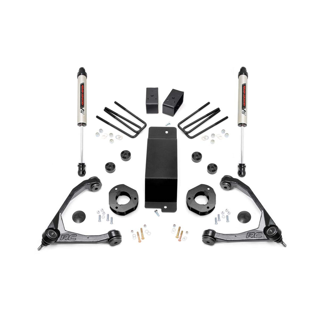 3.5-Inch-Suspension-Lift-Kit-WForged-Upper-Control-Arms--V2-Shocks-07-16-SilveradoSierra-1500-4Wd-Rough-Country