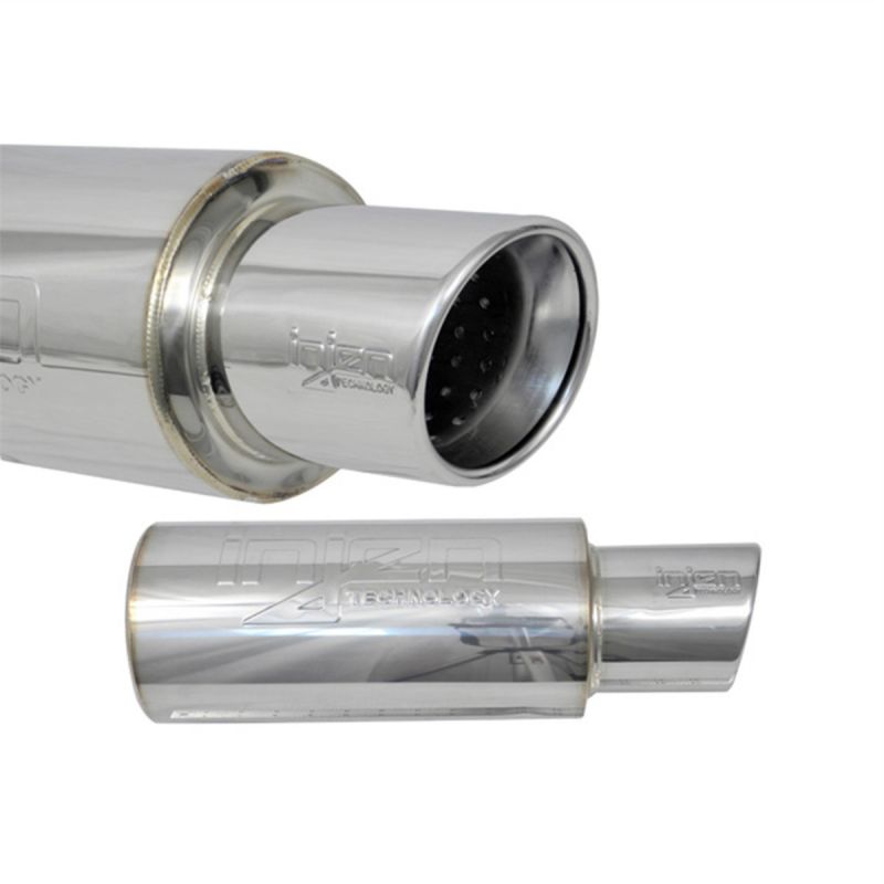 3.00-Universal-Muffler-WStainless-Steel-Resonated-Rolled-Tip-(-Embossed-Logo)