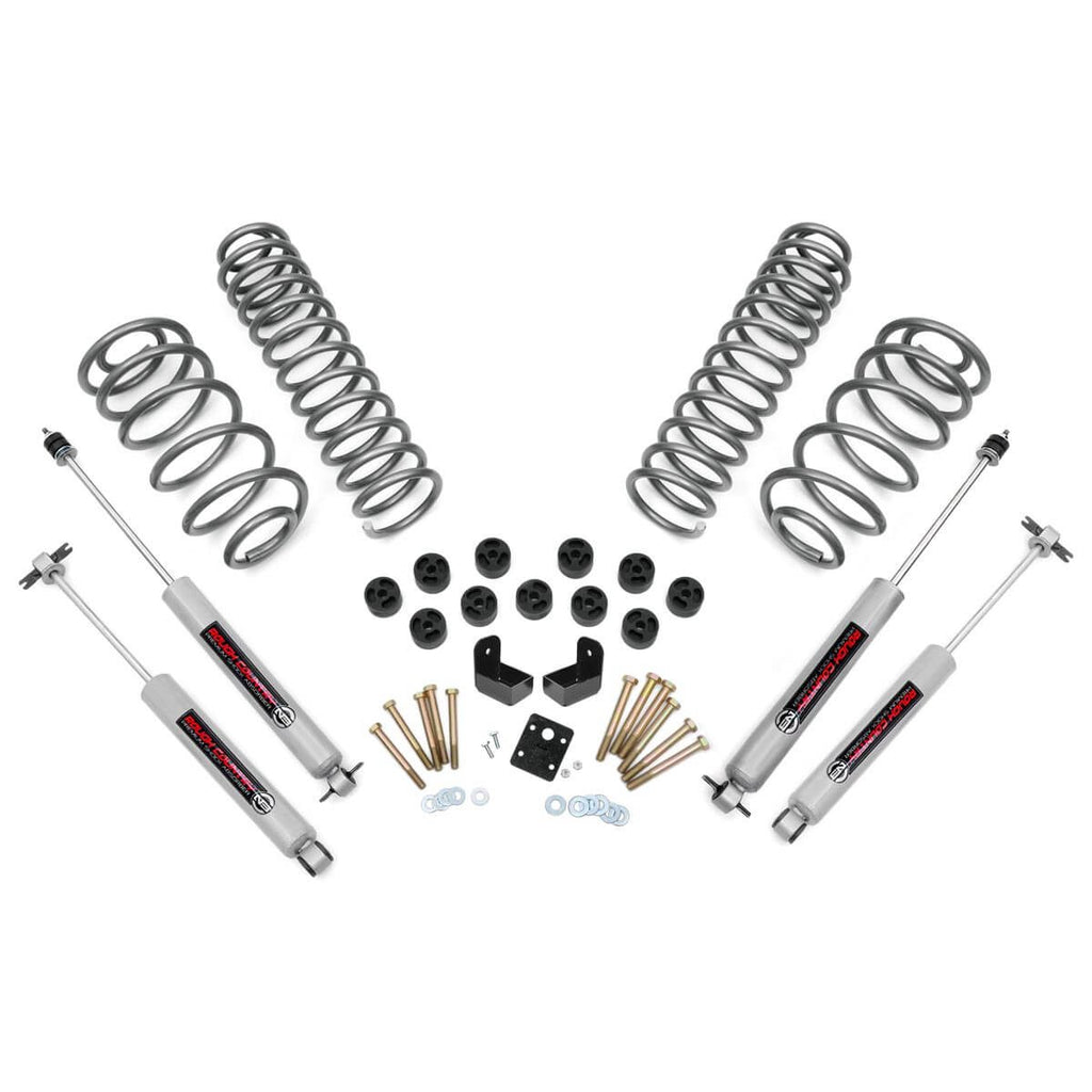 3.75-Inch-Jeep-Combo-Lift-Kit-Preminum-N3-Shocks-4-Cyl-04-06-4Wd-Jeep-Wrangler-Tj-Unlimited-97-06-4Wd-Jeep-Wrangler-Tj-Rough-Country