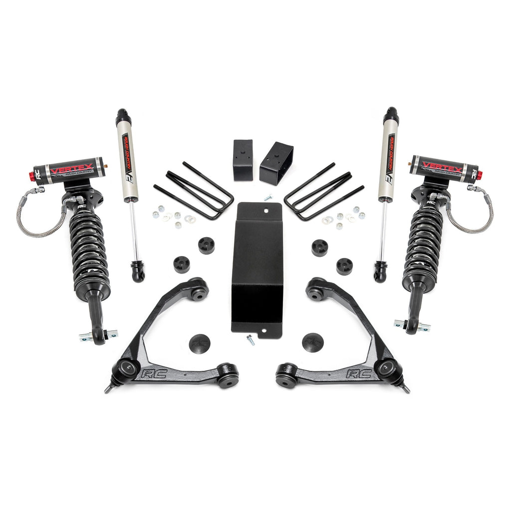 3.5-Inch-Gm-Suspension-Lift-Kit-WUpper-Control-Arms-Vertex-WV2-Shocks-(07-16-1500-Pu-4Wd)-Rough-Country