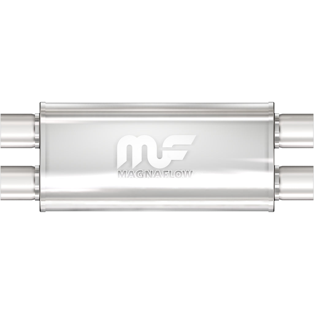 MagnaFlow Exhaust Products 14468 Straight-Through Performance Muffler; 2.5in. Dual/Dual; 5x18x8 Body
