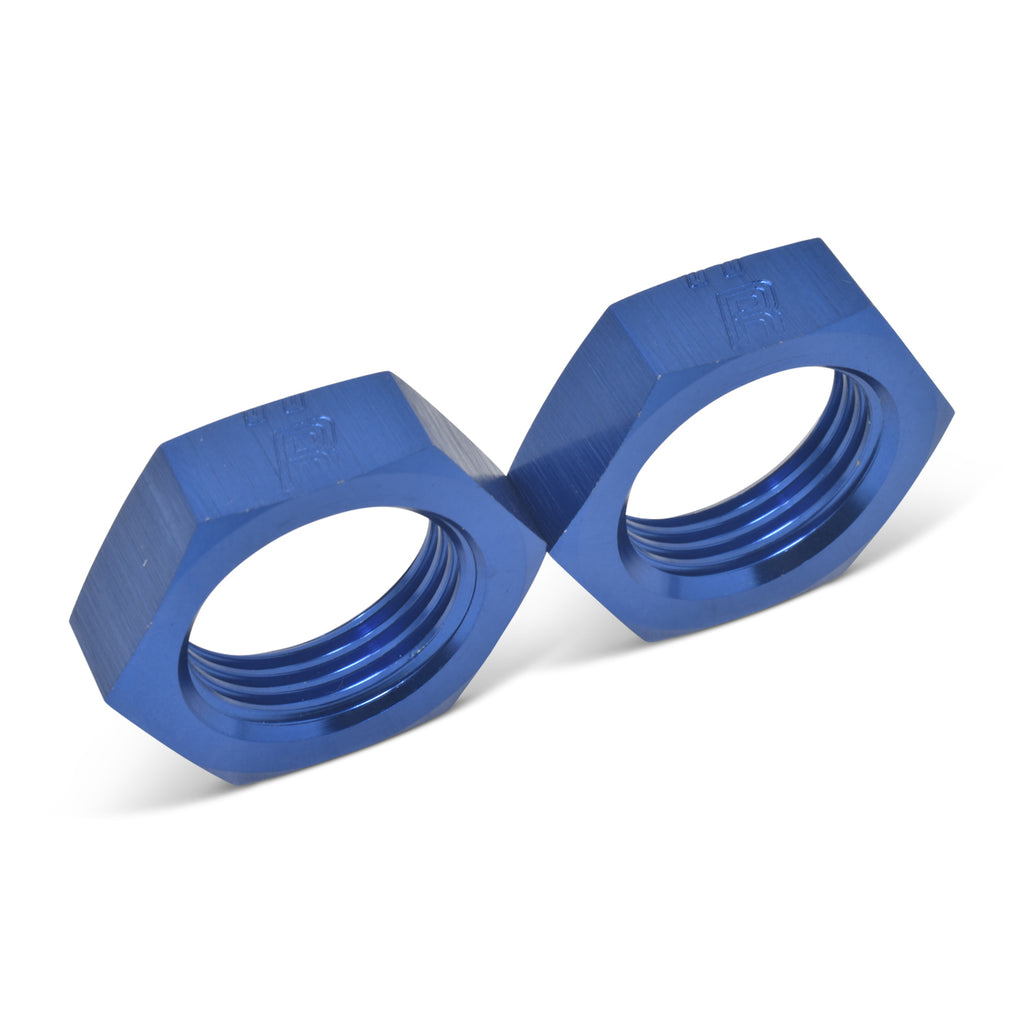 Performance--12-An-Bulkhead-Nuts-1-116In--12-Thread-Size-(Blue)