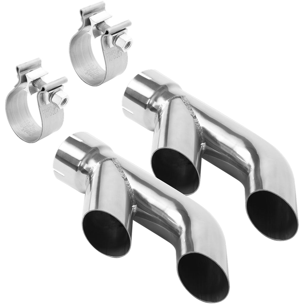 MagnaFlow Exhaust Products 35218 Exhaust Tip Set - Turn Down - 2.50In.