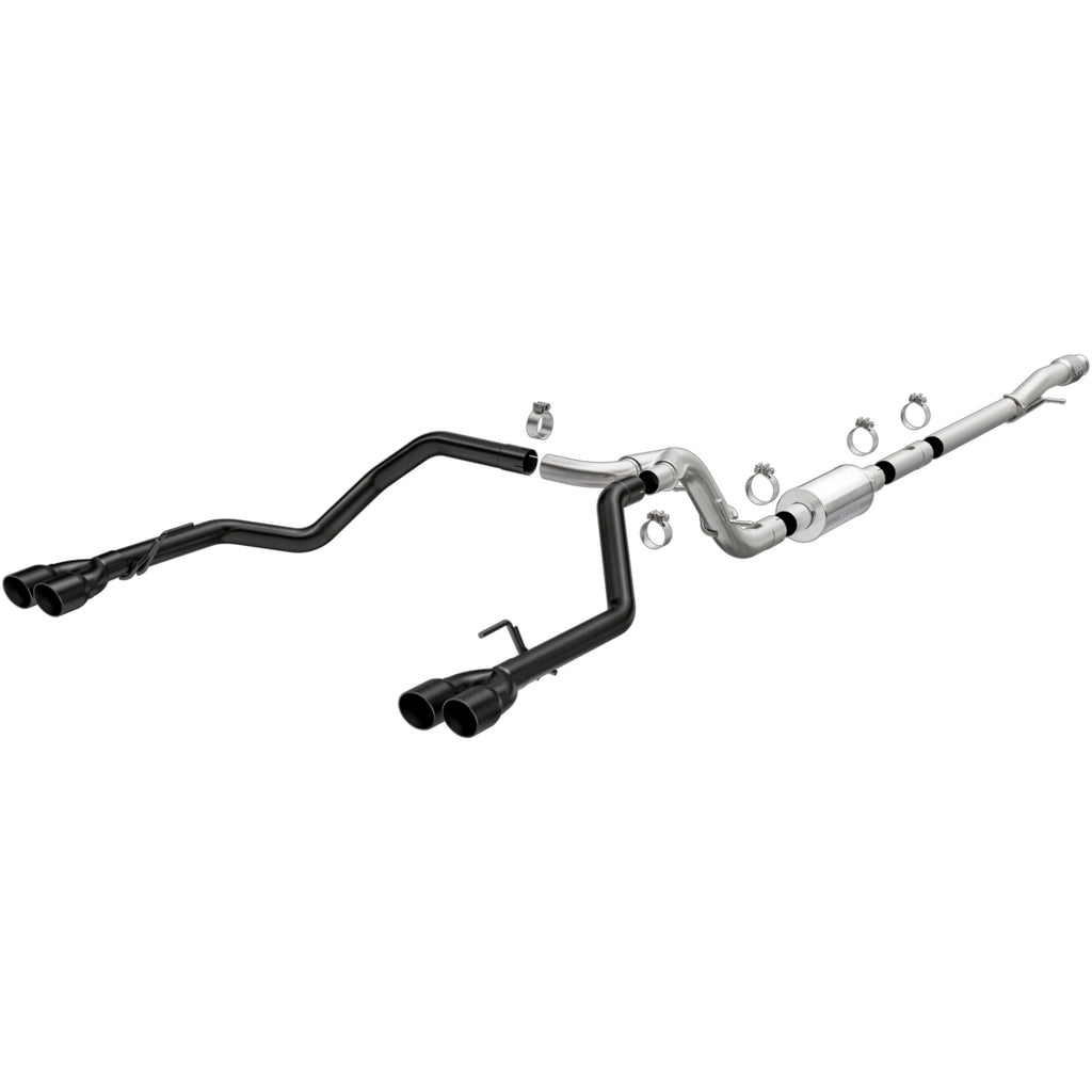 MagnaFlow Exhaust Products 19478 Street Series Black Coated Cat-Back System for Select Chevrolet Silverado 1500, Chevrolet Silverado LTD, GMC Sierra 1500, GMC Sierra Limited