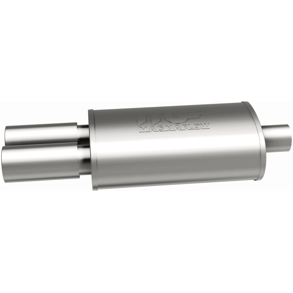MagnaFlow Exhaust Products 14815 Straight-Through Performance Muffler; 2.25/3.125in. Center/Dual; 5x14x8 Body