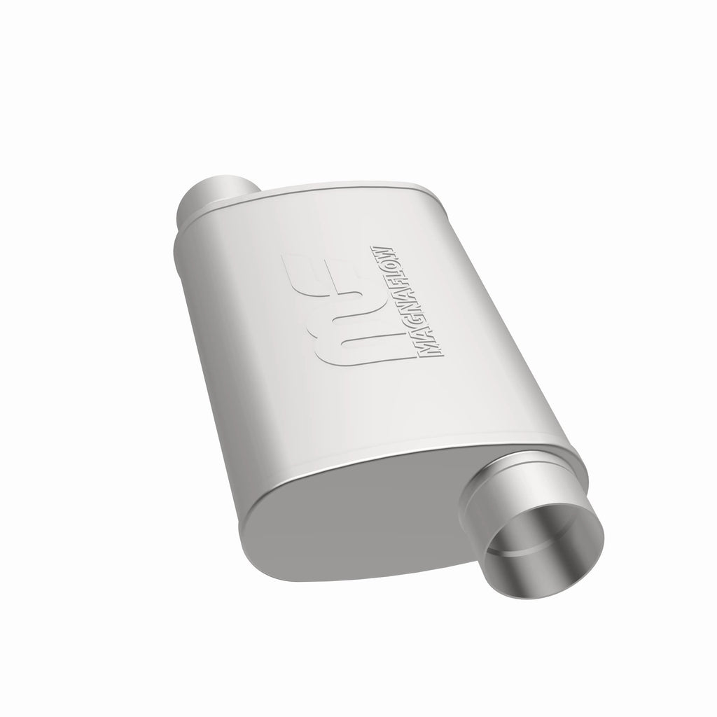 MagnaFlow Exhaust Products 11239 Straight-Through Performance Muffler; 3in. Offset/Offset; 4x14x9 Body