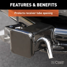 Load image into Gallery viewer, CURT 22180 CURT 22180 Black Plastic Trailer Hitch Cover; Fits 2-Inch Receiver - Truck Part Superstore