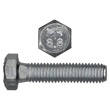 Paulin 009-221 M6-1.00 x 12mm Metric Hex Head Cap Screws Class 8.8 Coarse Zinc DIN933 FT