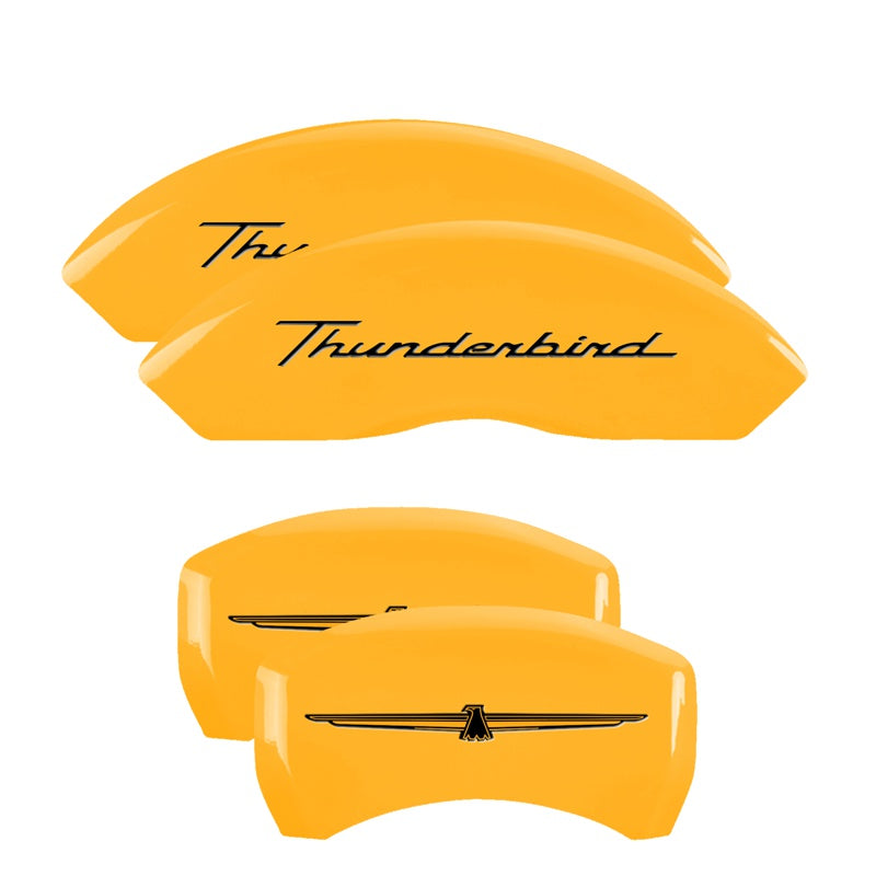4-Caliper-Covers-Eng-Fr-No-BoltsTbird-Rr-No-BoltsTbird-Yel-Finish-Blk-Char-05-Ford-Thunderbird