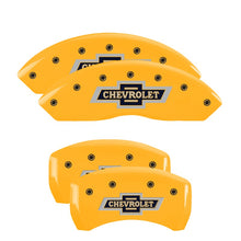 Load image into Gallery viewer, 4-Caliper-Covers-Engraved-F--R-100-Anniversary-Yellow-Finish-Black-Char-2019-Chevrolet-Colorado