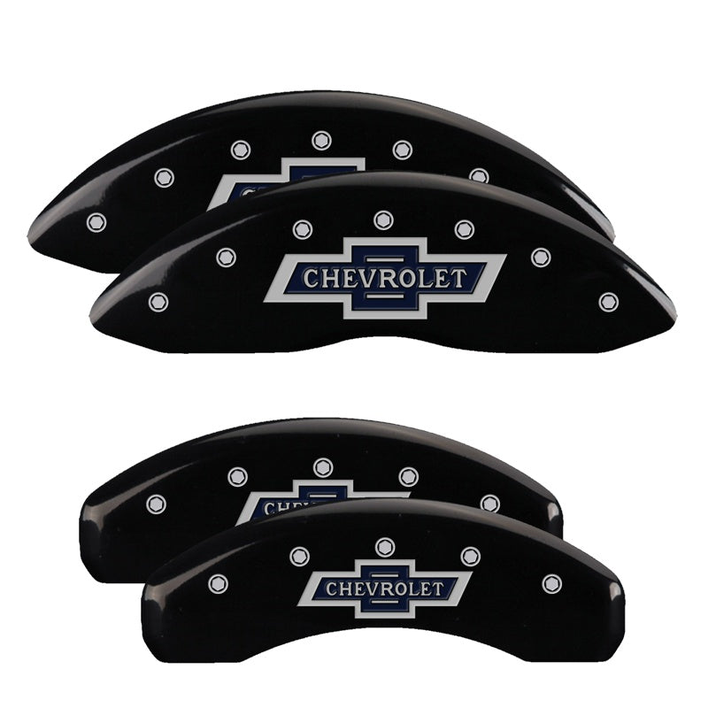 4-Caliper-Covers-Engraved-F--R-100Th-Anniv-Black-Finish-Silver-Char-2019-Chevy-Silverado-1500