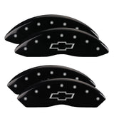 MGP 14243SBOWBK Set of 4: Black finish, Silver Bowtie