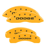 MGP 12043SDODYL Set of 4: Yellow finish, Black Dodge (Broken D)