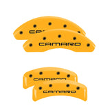 MGP 14026SCA4YL Set of 4: Yellow finish, Black Camaro (Gen 4)
