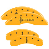 MGP 36010SLC1YL Set of 4: Yellow finish, Black Lincoln / Star logo