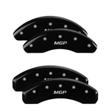 MGP 10227SMGPBK Set of 4: Black finish, Silver