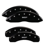 MGP 34004SMGPBK Set of 4: Black finish, Silver