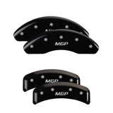 MGP 38013SMGPBK Set of 4: Black finish, Silver